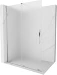 Mexen Velar, zuhany paraván tolóajtóval Walk-in 140 x 200 cm, 8 mm-es matt üveg, króm, 871-140-000-33-01 (871-140-000-33-01)