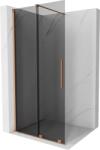 Mexen Velar, zuhany paraván tolóajtóval Walk-in 90 x 200 cm, 8mm szürke üveg, réz matt, 871-090-000-43-65 (871-090-000-43-65)