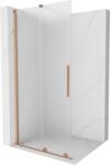 Mexen Velar, zuhany paraván tolóajtóval Walk-in 90 x 200 cm, 8 mm-es matt üveg, rézmatt, 871-090-000-33-65 (871-090-000-33-65)
