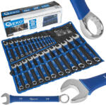 GEKO csiszolt csillag-villáskulcs készlet, csúszásgátló bevonattal, 6-32 mm, 25 db-os (G11147)