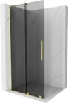 Mexen Velar L, eltolható zuhany paraván Walk-in 120 x 200 cm, 8mm szürke üveg, arany matt, 871-120-003-43-55 (871-120-003-43-55)