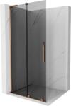 Mexen Velar L, eltolható zuhany paraván Walk-in 100 x 200 cm, 8mm szürke üveg, rózsaszín arany, 871-100-003-43-60 (871-100-003-43-60)