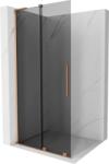 Mexen Velar L, eltolható zuhany paraván Walk-in 100 x 200 cm, 8mm szürke üveg, réz matt, 871-100-003-43-65 (871-100-003-43-65)