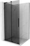 Mexen Velar L, eltolható zuhany paraván Walk-in 110 x 200 cm, 8mm szürke üveg, fekete matt, 871-110-003-43-70 (871-110-003-43-70)