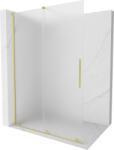 Mexen Velar, zuhany paraván tolóajtóval Walk-in 140 x 200 cm, 8 mm-es matt üveg, arany matt, 871-140-000-33-55 (871-140-000-33-55)