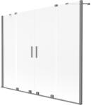Mexen Mexen, Mexen Velar Duo 2 szárnyú eltolható kádparaván 170 x 150 cm, fagy, fegyver fém - 896-170-000-32-95 (896-170-000-32-95)