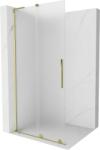 Mexen Velar L, eltolható zuhanyparaván Walk-in 100 x 200 cm, 8 mm-es mattüveg, arany fényes, 871-100-003-33-50 (871-100-003-33-50)