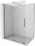 Mexen Velar, zuhany paraván tolóajtóval Walk-in 140 x 200 cm, 8 mm átlátszó üveg, polírozott grafit, 871-140-000-03-95 (871-140-000-03-95)