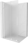 Mexen Velar, zuhany paraván tolóajtóval Walk-in 100 x 200 cm, 8 mm-es matt üveg, fehér matt, 871-100-000-33-20 (871-100-000-33-20)