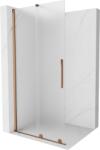 Mexen Velar, zuhany paraván tolóajtóval Walk-in 85 x 200 cm, 8 mm-es matt üveg, rózsaszín arany, 871-085-000-33-60 (871-085-000-33-60)