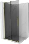 Mexen Velar L, eltolható zuhany paraván Walk-in 90 x 200 cm, 8mm szürke üveg, arany fényes, 871-090-003-43-50 (871-090-003-43-50)