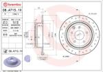 BREMBO féktárcsa BREMBO 08. A715.1X (08.A715.1X)