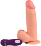 Shequ Adam - 21 cm-es távirányítós vibráló dildó - szexvital