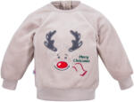 Eevi Gyermek velúr pulóver Hi Reindeer bézs - 86