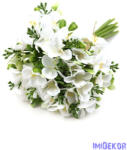  Hortenzia selyem köteg 30cm - Fehér