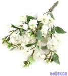  Kis virágos ág köteg 46cm - Fehér