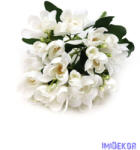  Vegyes színű kis csokor 33cm - Fehér