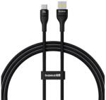 Baseus FLASH 2 adatkábel (USB - Type-C, 100W, PD gyorstöltő, 100cm, törésgátló, cipőfűző) FEKETE (P10311804111-00) - bluedigital