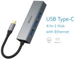 Akasa AK-CBCA20-18BK hálózati csatlakozó USB 3.2 Gen 1 (3.1 Gen 1) Type-C 5000 Mbit/s Szürke (AK-CBCA20-18BK)