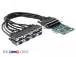 Delock PCI Express Kártya & gt; 8 x RS-232 soros csatlakozó (DL-90411)
