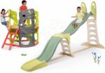 Smoby Set tobogan cu lungime reglabilă a suprafeței de alunecare de 360 cm Super Megagliss 2in1 Smoby și cățărătoare Multiactivity Climbing Tower cu pereți de cățărat (SM820201-5)