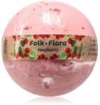 Folk & Flora Raspberry fürdőgolyó 130 g