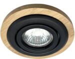 LAMKUR Вградено осветително тяло TOBBY 1xGU10/20W/230V Ø 11, 5 см дъб/черно (LA56197)
