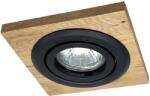 LAMKUR Вградено осветително тяло TOBBY 1xGU10/20W/230V 11, 5x11, 5 cm дъб/черен (LA56203)