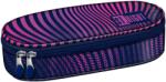 ST.RIGHT Penar oval pentru școală St. Right Violet Gradient Wave -Cu 1 fermoar (PC01) Penar