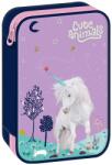 Ars Una Penar de școală Ars Una Cute Animals - Unicorn, 1 fermoar pe 2 niveluri (51344481) Penar