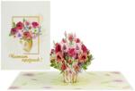 Kiriori Felicitare Kiriori Pop-up - Buchet de trandafiri (12539)