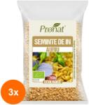 Pronat Foil Pack Set 3 x Seminte de In Aurii BIO, 200 g, Pronat
