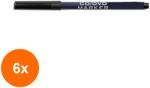 KOH-I-NOOR Set 6 x Marker Permanent Negru pentru CD sau DVD, Koh-I-Noor (HOK-6xKH-K4003-38N)
