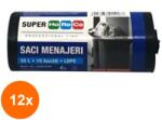 Horeca Set 12 x 15 Saci Menajeri Horeca Super, 35 l (ROC-12xSPDIV000064)