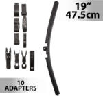 Carguard Ablaktörlő 19"/47, 5 cm - 10 db adapterrel Carguard 55739N (55739N)