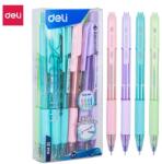 Deli Golyóstoll, 0, 7 mm, nyomógombos, DELI "Xtream RT Grip" (DEQ199-BL), vegyes szín (DEQ199/1)