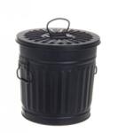 Bizzotto Cos gunoi zinc negru London 22x18.5x21.5 cm (0152118deco) Cos de gunoi