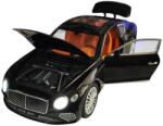 HONGW Bentley Continental GT 2022 Black (replica) cu led-uri, sunete si abur scala 1/241/43 (21540)