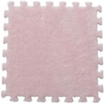 Flippy Set 10 Piese Covor tip Puzzle, Flippy, Spuma EVA, Pufos, 30 x 30 x 1 cm, Roz Pudrat (teo-128907) Covor