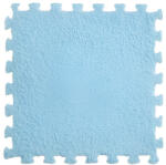 Flippy Set 10 Piese Covor tip Puzzle, Flippy, Spuma EVA, Pufos, 30 x 30 x 1 cm, Baby Blue (teo-128910) Covor
