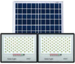 Flippy Set 2 proiectoare LED cu Panou Solar Flippy, Senzor de miscare, Telecomanda, Waterproof, 322 2 LED-uri incorporate, 200W, 30 24 cm, IP67, Design Modern, Negru (teo-124992)