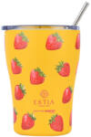 Estia Home Art Coffee Mug Save The Aegean Reciclabil Pahar Termos Oțel inoxidabil Fără BPA 350ml Berry Bright cu Pai 01-31688 (01-31688)