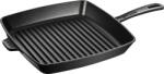 Staub Tigaie pentru grătar Staub pătrată 30 cm neagră de fontă (40501-107-0)