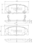 NIPPARTS Set placute frana NIPPARTS J3604027 (J3604027)