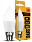 Kodak Max LED Izzó Gyertya (Candle) C37 7W B22 270° 2700K (560 lumen) (20201135)