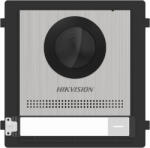 Hikvision Post exterior videointerfon modular IP HikVision DS-KD8003-IME1(B)/S, camera 2MP Full HD, buton apelare, Fish-eye, IR, 2 relee, iesire alimentare yala 12V, configurare WEB, protectie IP65, alimentare 