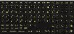  Billentyűzet matrica élénk világos zöld betű fekete alapon magyar HU