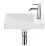 Roca Ona 45x26 cm FineCeramic right matt white (A327681620)