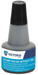 Victoria Bélyegzőfesték, 30 ml, VICTORIA OFFICE, fekete (VOBFF) (460C1)