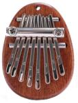  Hangszer, Mini Kalimba, 8 hangjegy, 7 x 5 cm, tömör fa a testhez és rozsdamentes acél a billentyűkhöz (4560)